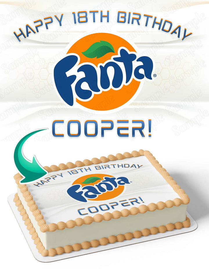 Fanta Orange Edible Cake Toppers