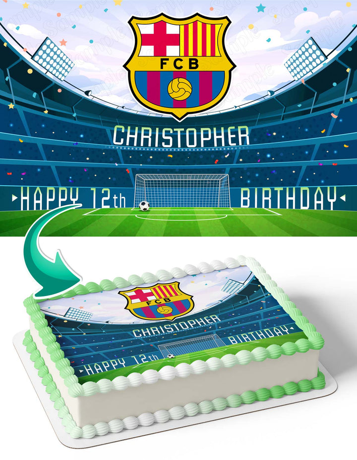 FC Barcelona Edible Cake Toppers