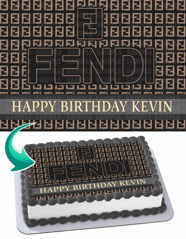 Fendi Edible Cake Toppers