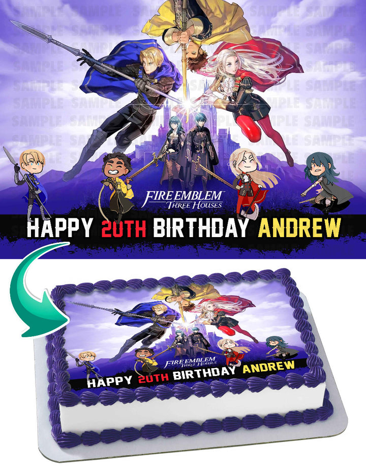 Fire Emblem Three Houses Edible Cake Toppers