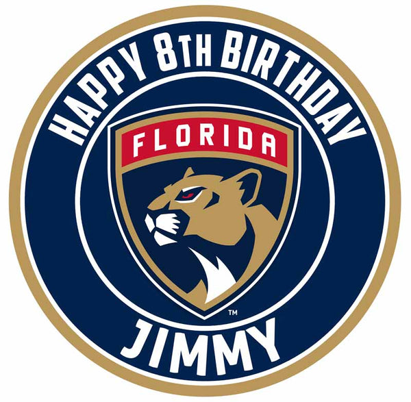 Florida Panthers Edible Cake Toppers Round