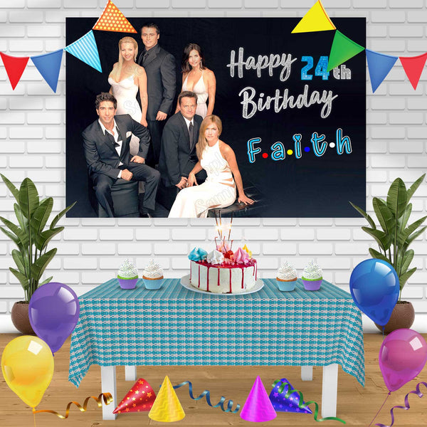 Friends Birthday Banner Personalized Party Backdrop Decoration