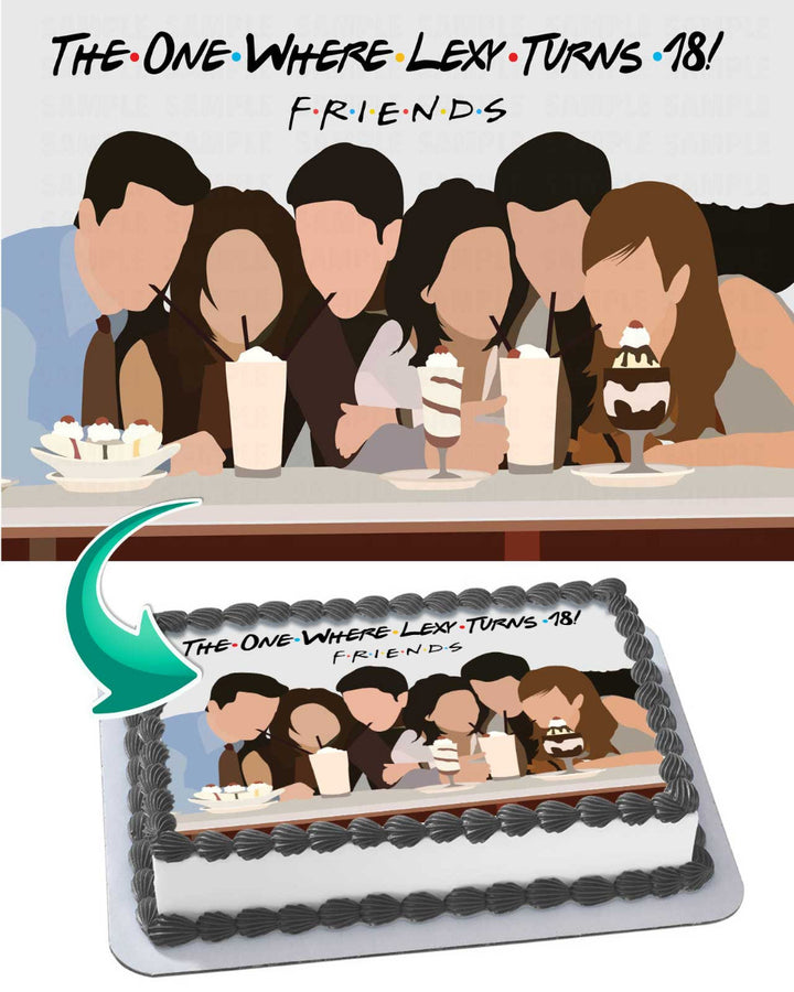 Friends TV Series Edible Cake Toppers