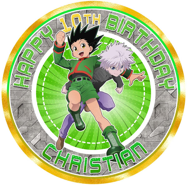 Gon Killua Hunter x Hunter Edible Cake Toppers Round
