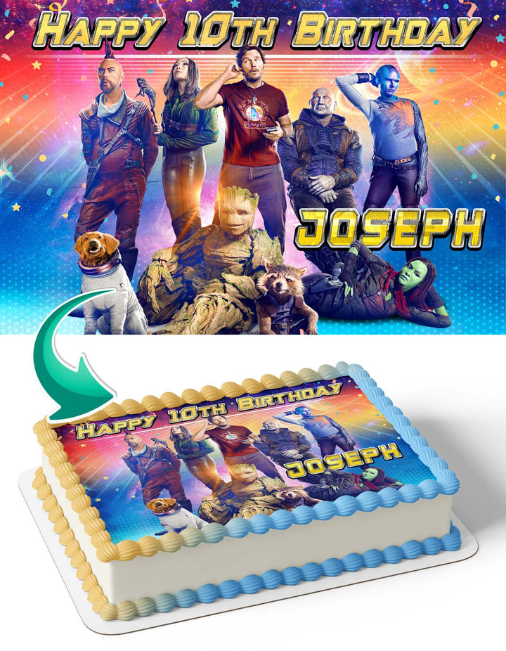 Guardians of the Galaxy Vol 3 Edible Cake Toppers