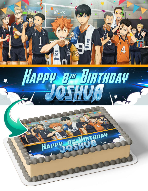 Haikyu Edible Cake Toppers