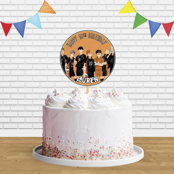 Haikyuu Karasuno Cake Topper Centerpiece Birthday Party Decorations