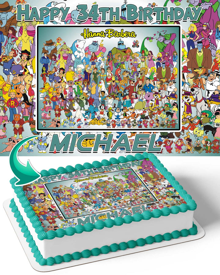 Hanna Barbera Cartoons Edible Cake Toppers