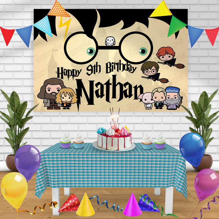 harry potter Birthday Banner Personalized Party Backdrop Decoration –  Ediblecakeimage