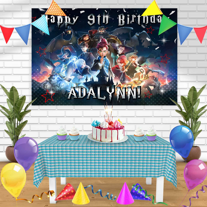 Harry Potter Magic Awakened Birthday Banner Personalized Party Backdrop Decoration