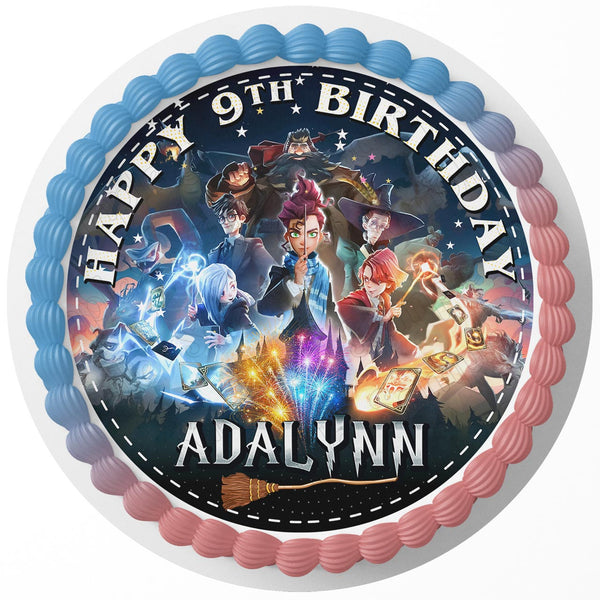 Harry Potter Magic Awakened Edible Cake Toppers Round