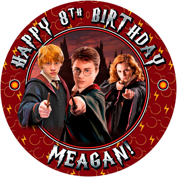 Harry Potter Edible Cake Toppers Round