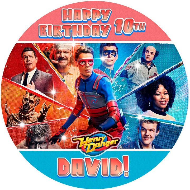 Henry Danger Edible Cake Toppers Round