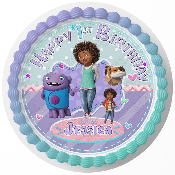 Home Movie Gratuity Tip Tucci Oh Edible Cake Toppers Round