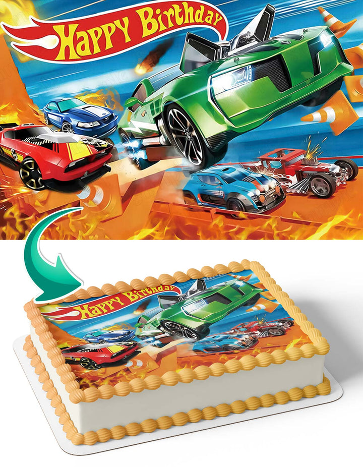 Hot Wheels OB Edible Cake Toppers