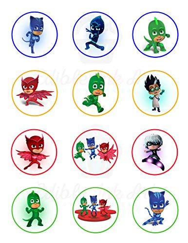 PJ Mask Edible Cupcake Toppers