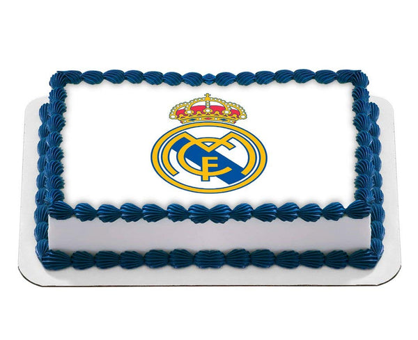 Real Madrid Football Club Logo Edible Cake Toppers