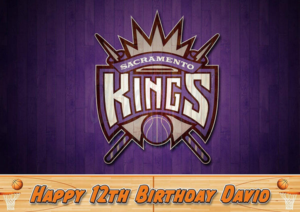 Sacramento Kings Basketball Edible Cake Toppers