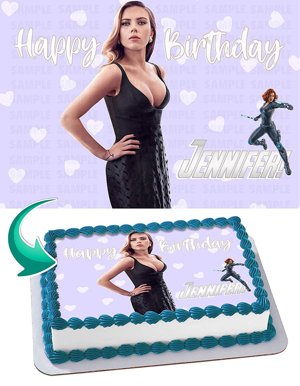 Scarlett Johansson Edible Cake Toppers