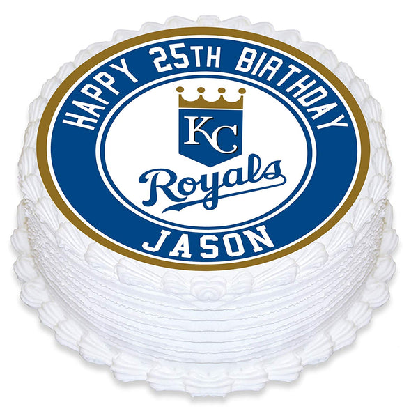Kansas City Royals Baseball Edible Cake Toppers Round