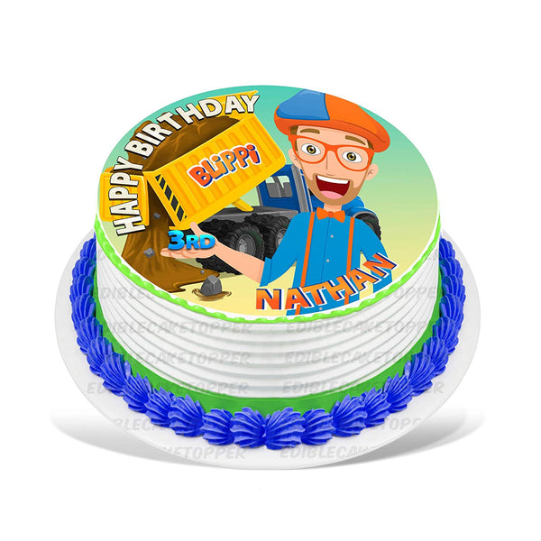 Blippi Edible Cake Toppers Round