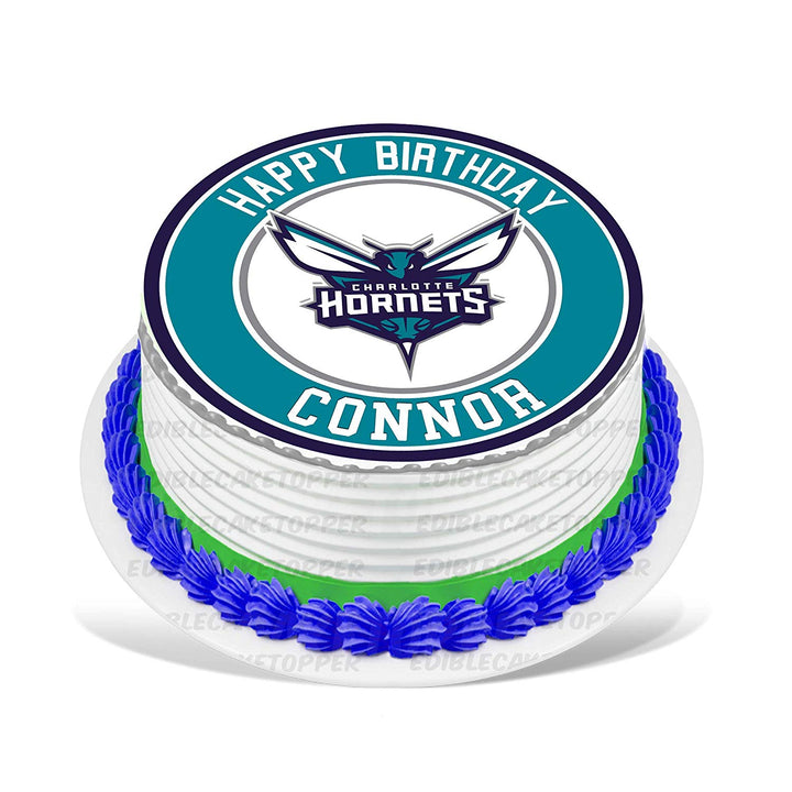 Charlotte Hornets Edible Cake Toppers Round