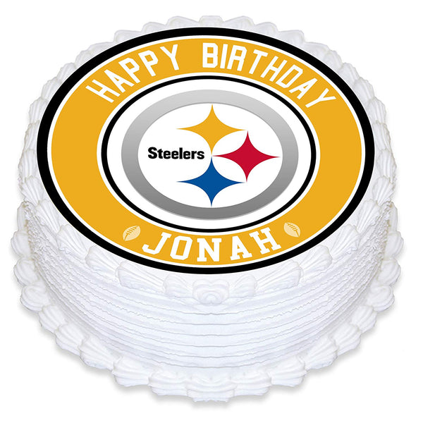 Pittsburgh Steelers Edible Cake Toppers Round