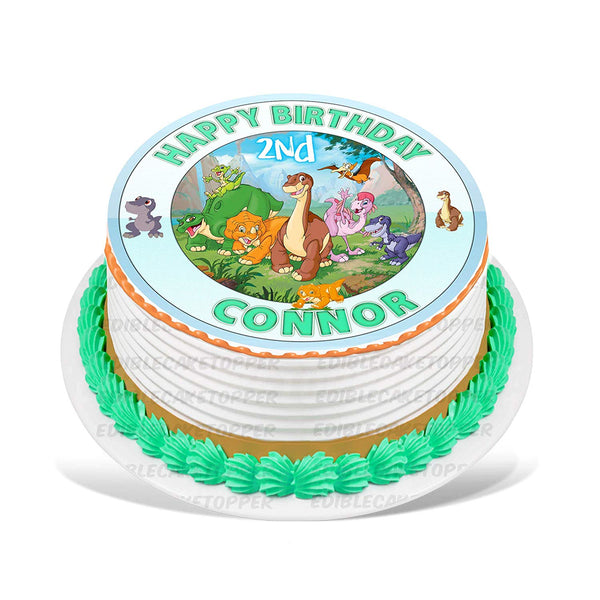 The Land Before Time Edible Cake Toppers Round