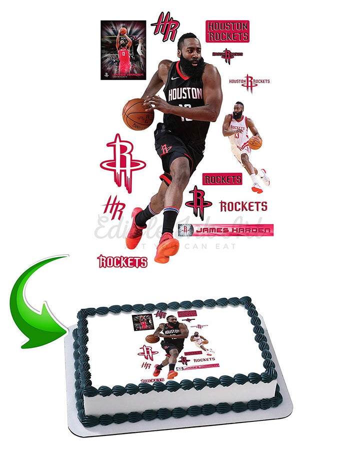 James Harden Edible Cake Toppers