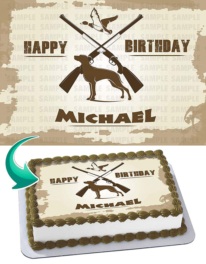 Hunting Edible Cake Toppers