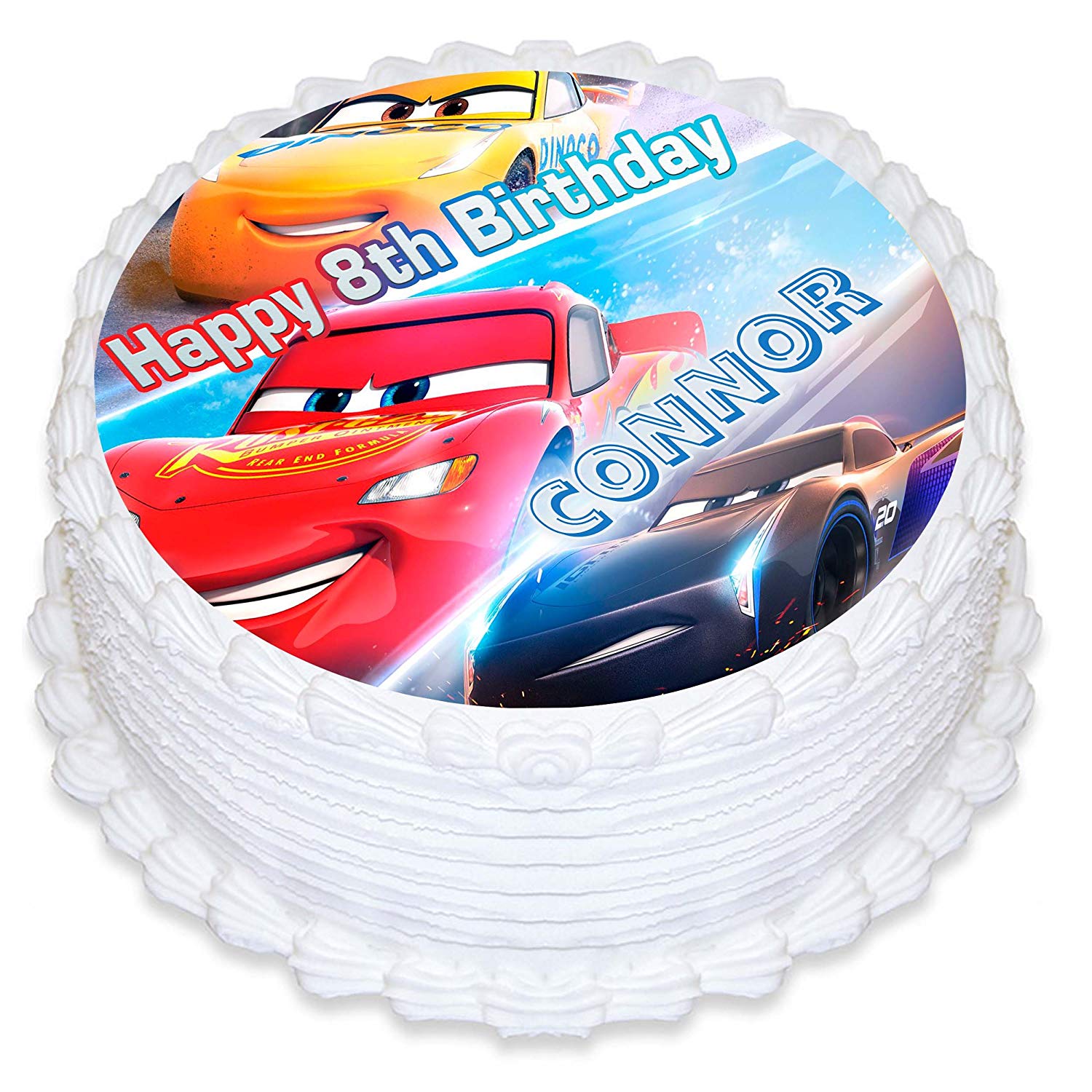 Disney Cars 3 Edible Icing Cupcake Toppers x 15 - Kids Themed Party  Supplies | Character Parties Australia