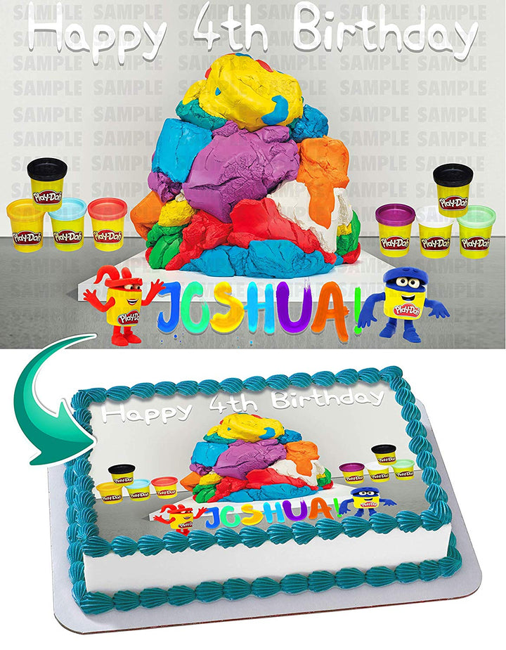 PlayDoh Edible Cake Toppers