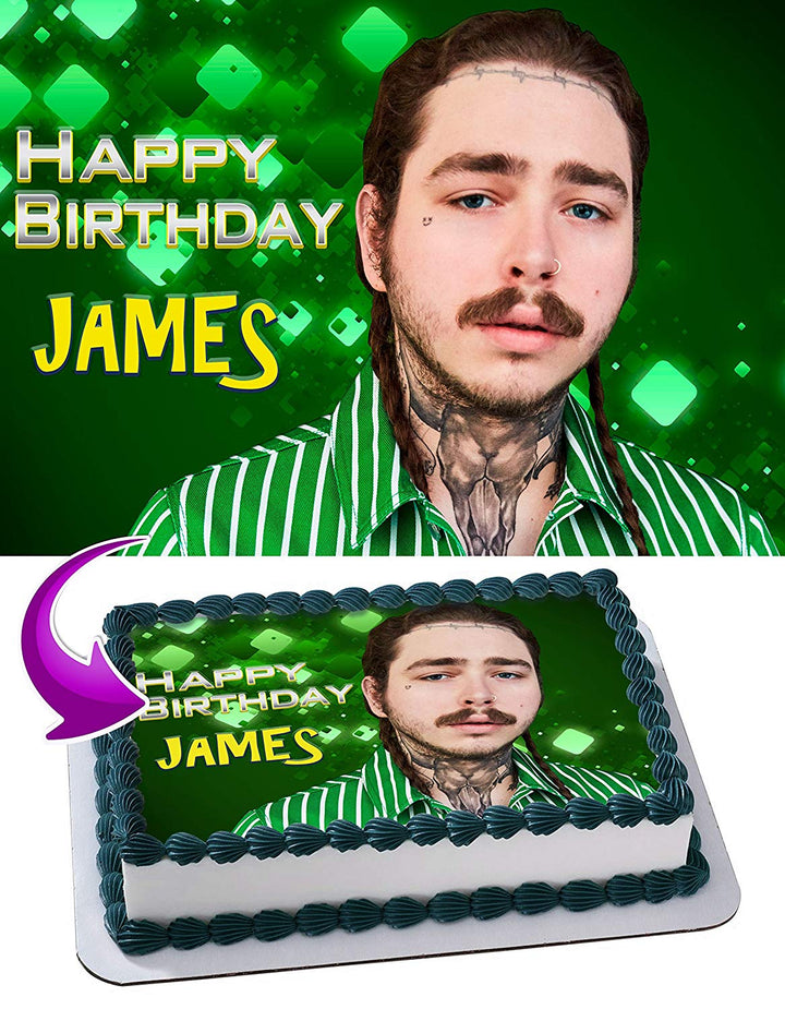 Post Malone Edible Cake Toppers