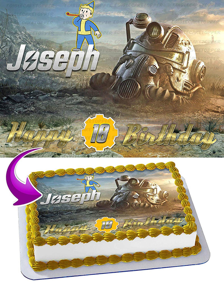 Fallout 76 Edible Cake Toppers