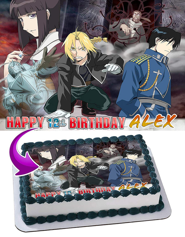 Fullmetal Alchemist Edible Cake Toppers