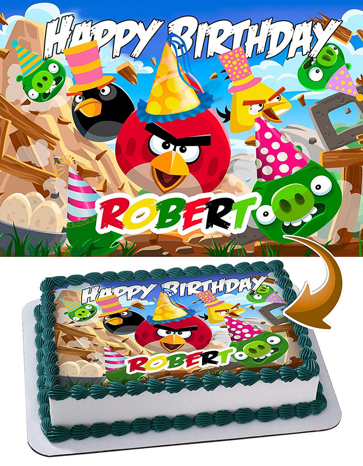 Angry Birds Edible Cake Toppers