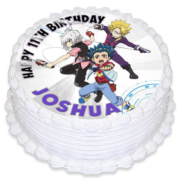 Beyblade Edible Cake Toppers Round