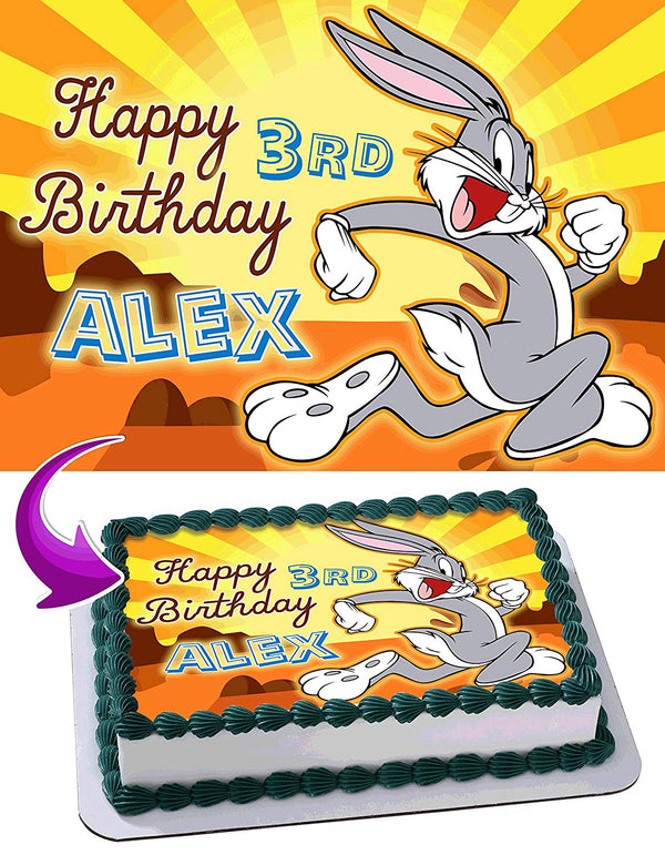 Bugs Bunny Edible Cake Toppers