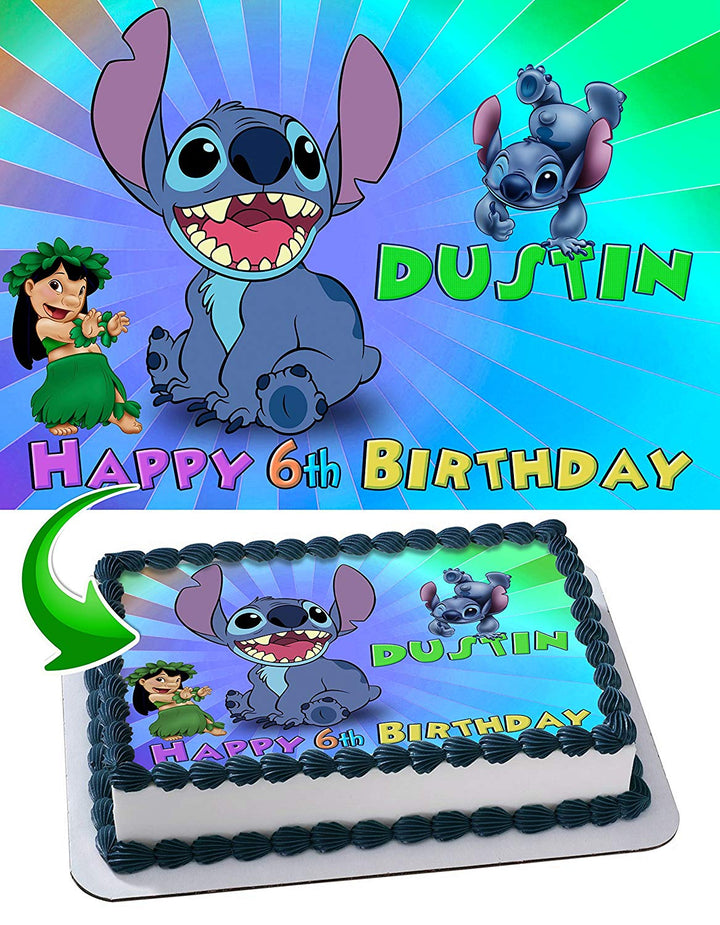Stitch Edible Cake Toppers