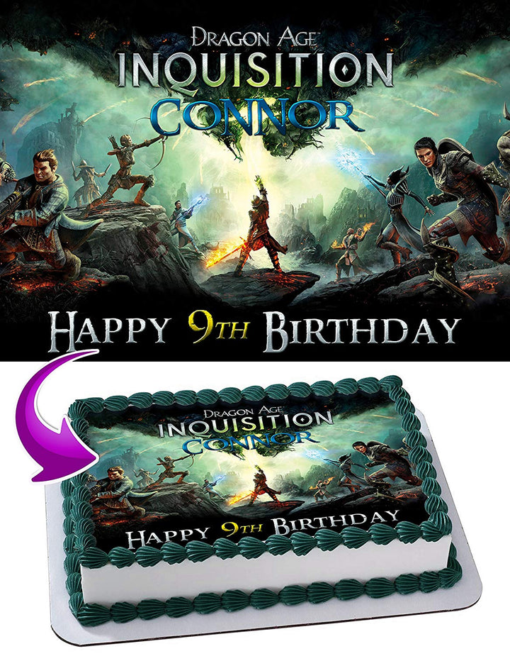 Dragon Age Inquisition Edible Cake Toppers