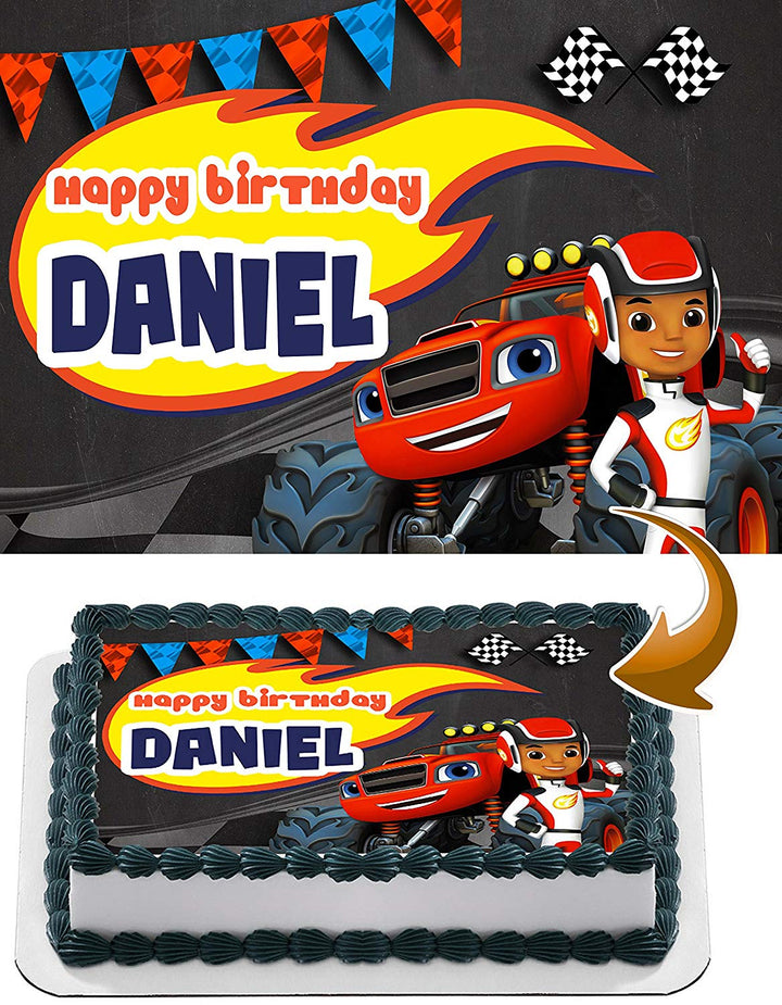 Blaze and The Monster Machines Edible Cake Toppers