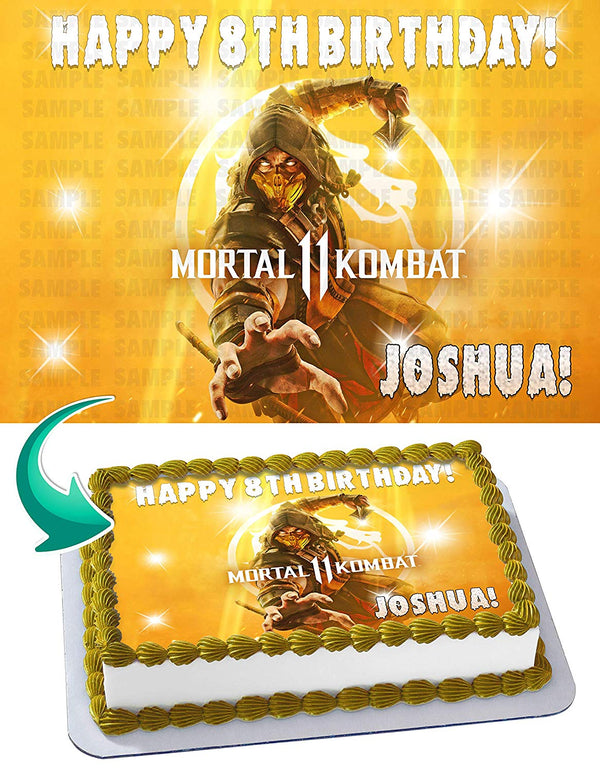 Mortal Kombat 11 Edible Cake Toppers