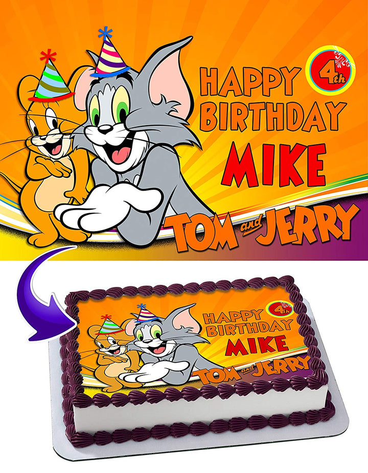 Tom and Jerry Edible Cake Toppers