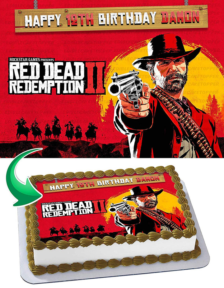 Red Dead Redemption Edible Cake Toppers