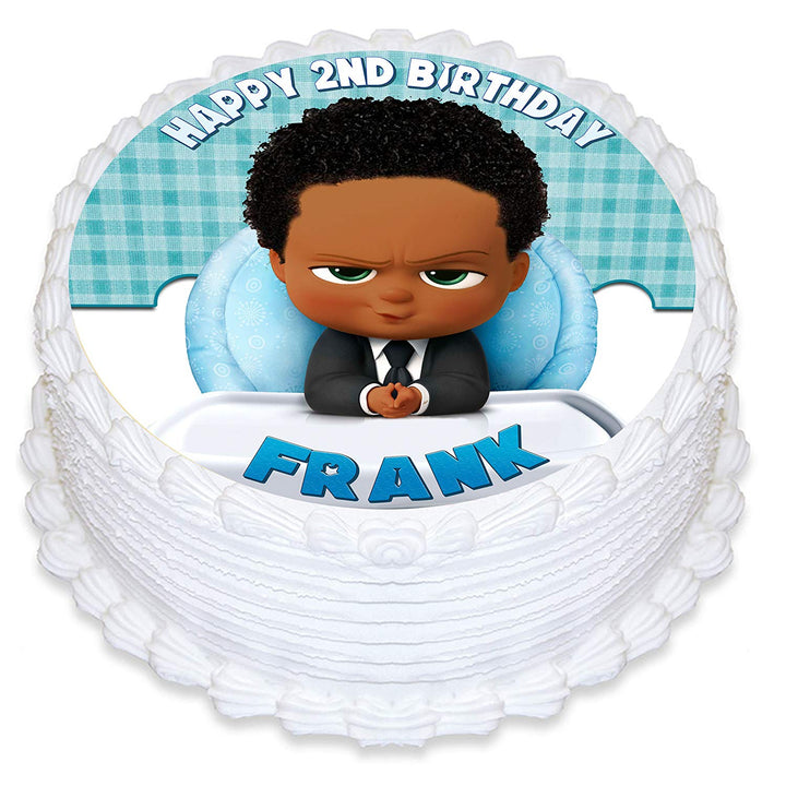 The Boss Baby Edible Cake Toppers Round
