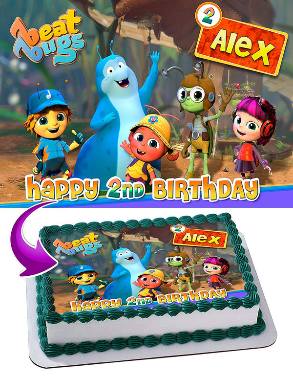 Beat Bugs Edible Cake Toppers