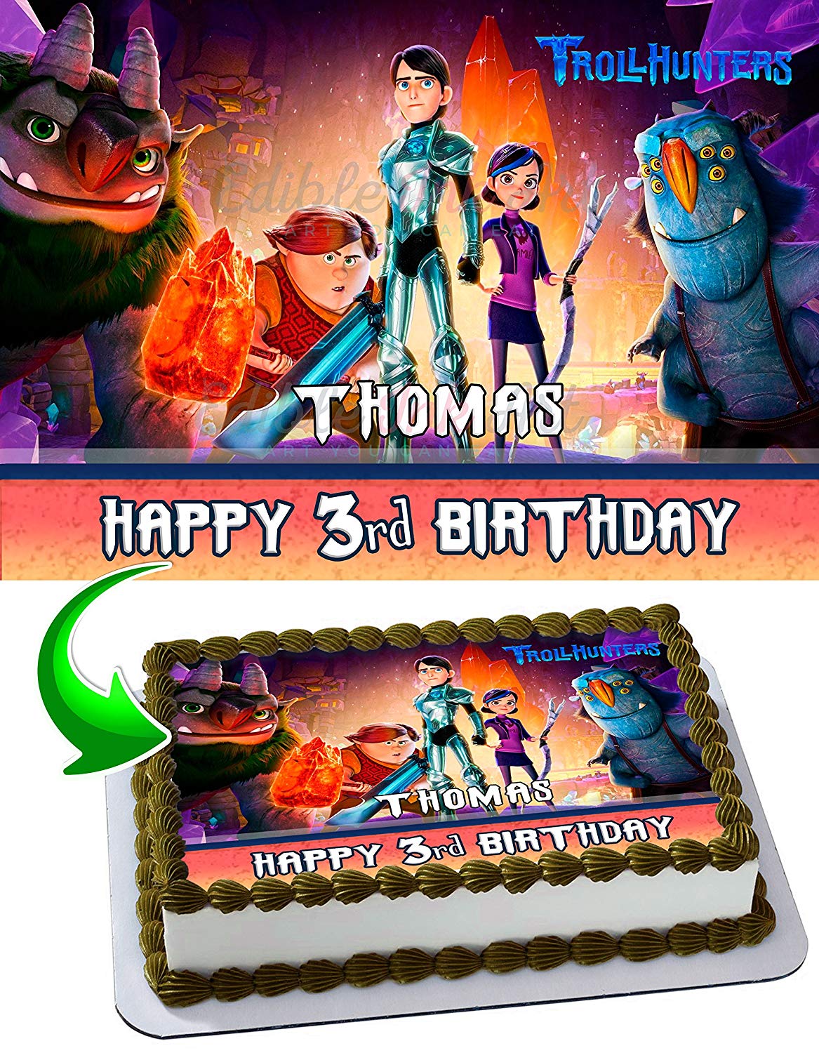 Trollhunters Edible Cake Toppers – Ediblecakeimage