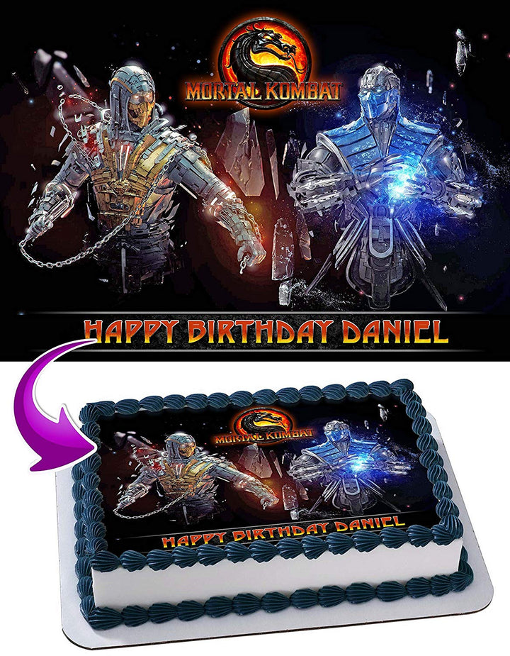 Mortal Kombat Edible Cake Toppers