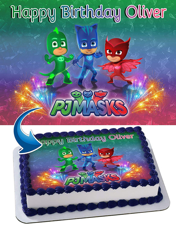 PJ Mask Edible Cake Toppers