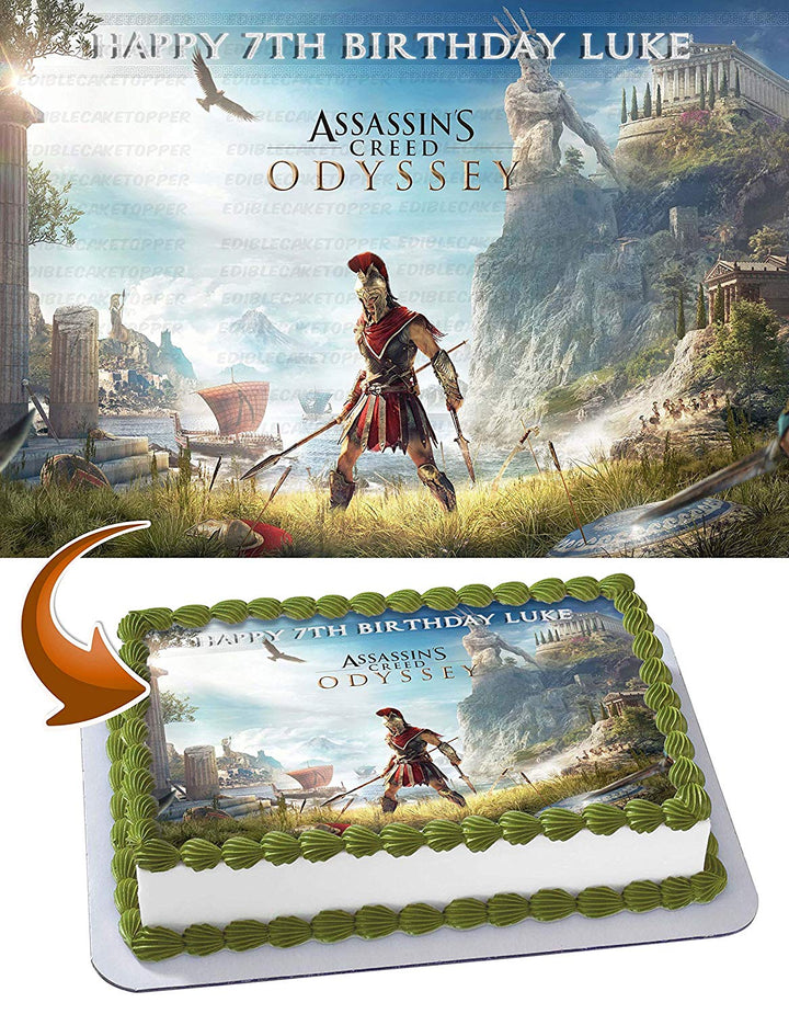 Assassins Creed Odyssey Edible Cake Toppers
